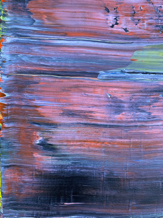 "Piece Of Cake" - Original PMS Abstract Acrylic Painting On Canvas - 18" x 36"