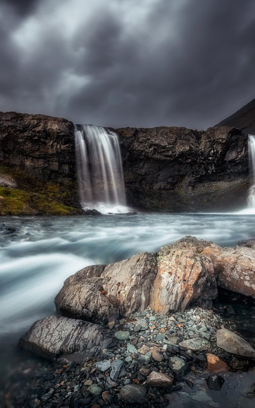 Iceland - Skútafoss waterfall by Kucera Martin