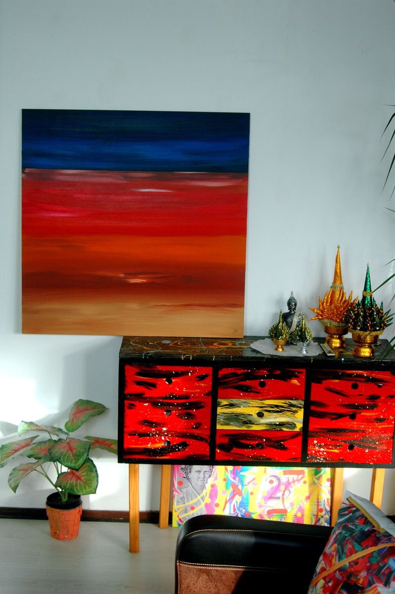 Big Island Sunset By Cb., 31 X 31, Artwork For Sale On Artfinder