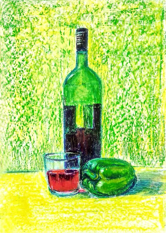 Green Wine Bottle