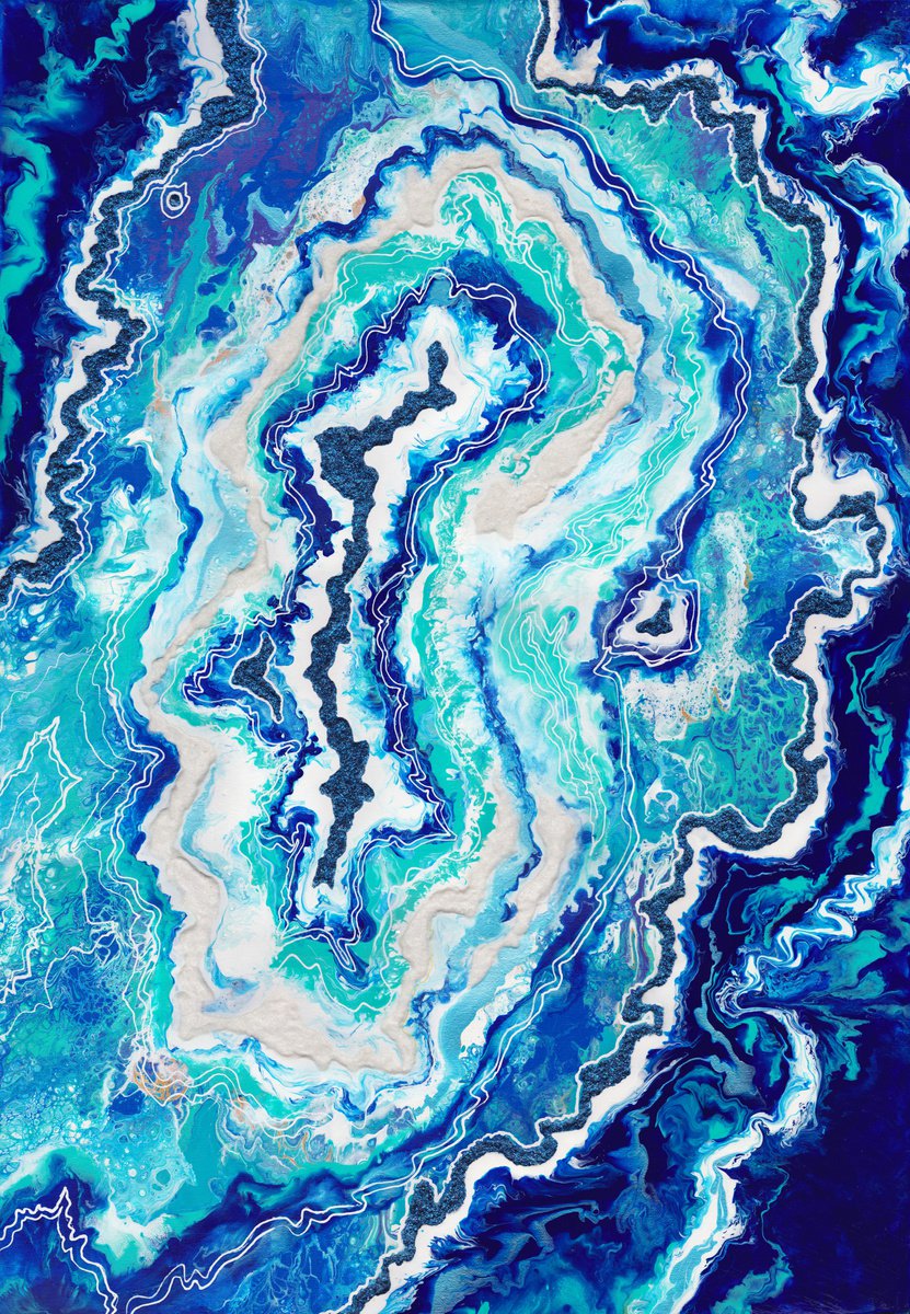 Geode. Blue Amethyst. by Alexandra Dobreikin