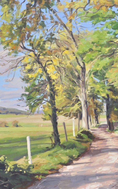 October 24, country lane in Saint Vincent by ANNE BAUDEQUIN