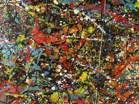 Dark and Luminous Pathways - Diptych Painting