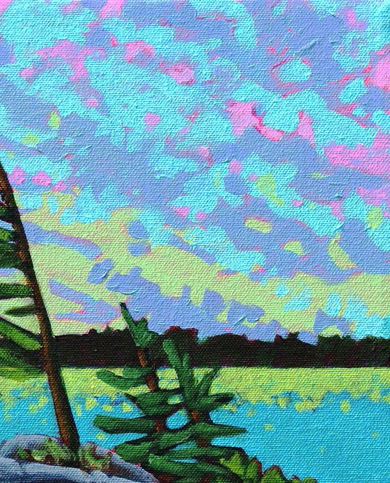 Lake Paintings, Set of Two