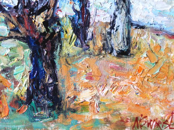 “Trees by the River”