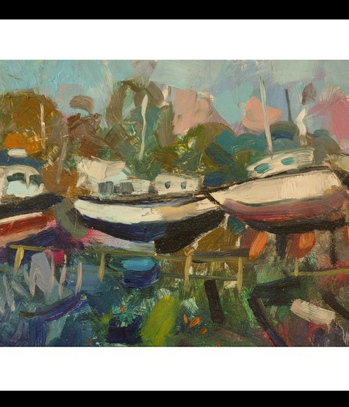 Boatyard at Birdham by Andre Pallat