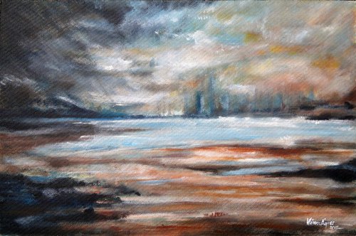 Stormy Sea II by Agnes Vamos