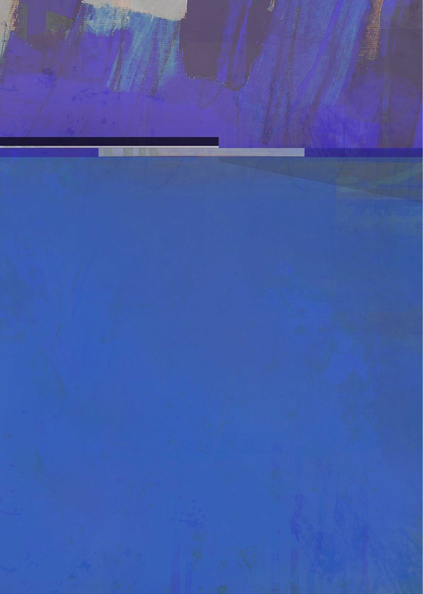 Organic Abstract Giclee Print By Adrian Bradbury, 13 X 19, Rain Storm 2, Original Artwork