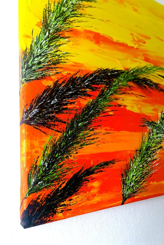 Grass In Yellow Color