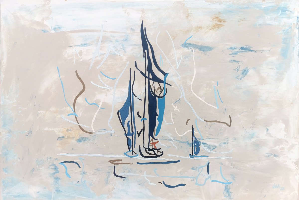 Xx 100 - At The Top Of The Regatta By Uli Lachelt, 47 X 31, Artwork For Sale On Artfinder