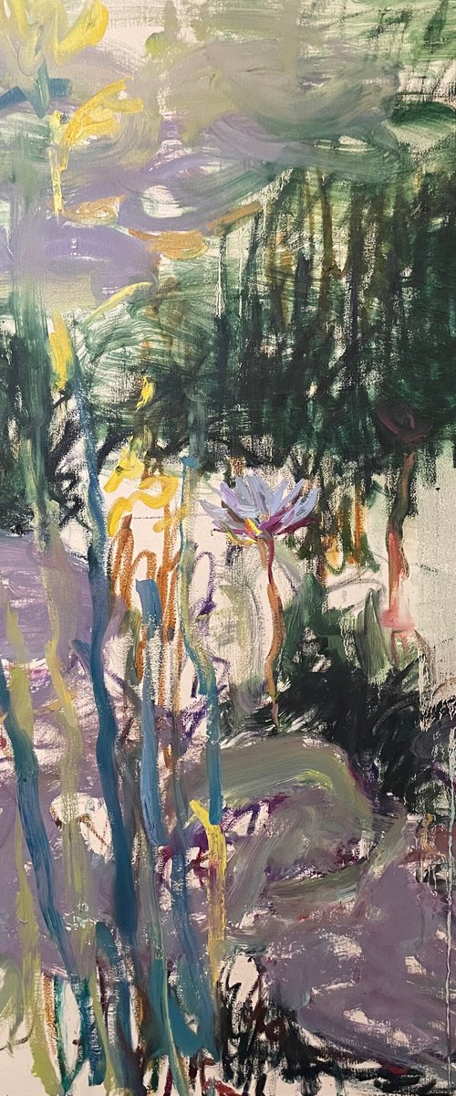 At the edge of the lily pond. by Lilia Orlova-Holmes
