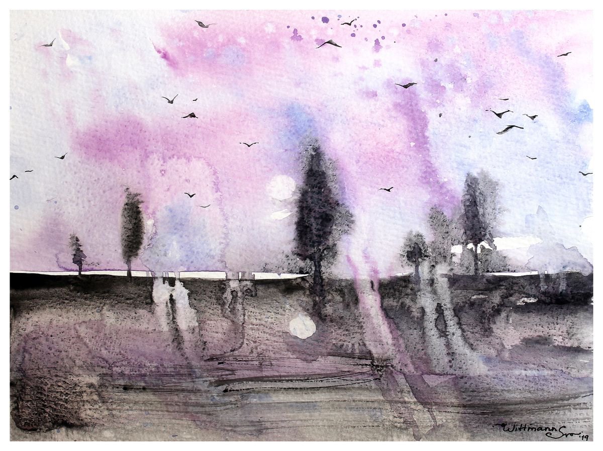 Purple moonlight. by Svetlana Wittmann