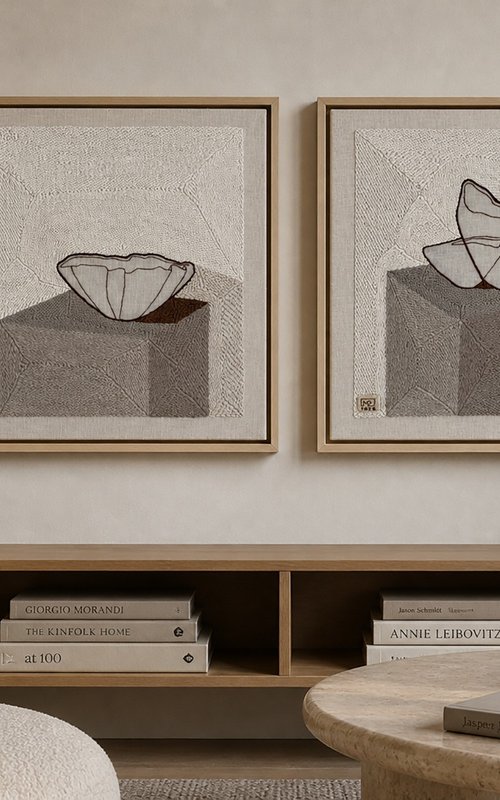 Diptych Vase Composition VI’26 & VII’26 by Milena Paladino