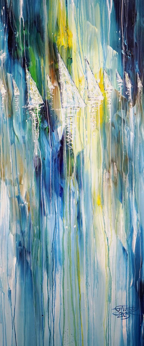 Sail Boats C 11 by Peter Nottrott