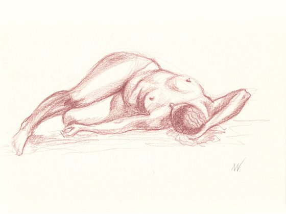 Sketch of Human body. Woman.58