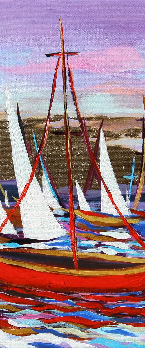 Ruddy Sailors' Sunset by Martina Boycheva