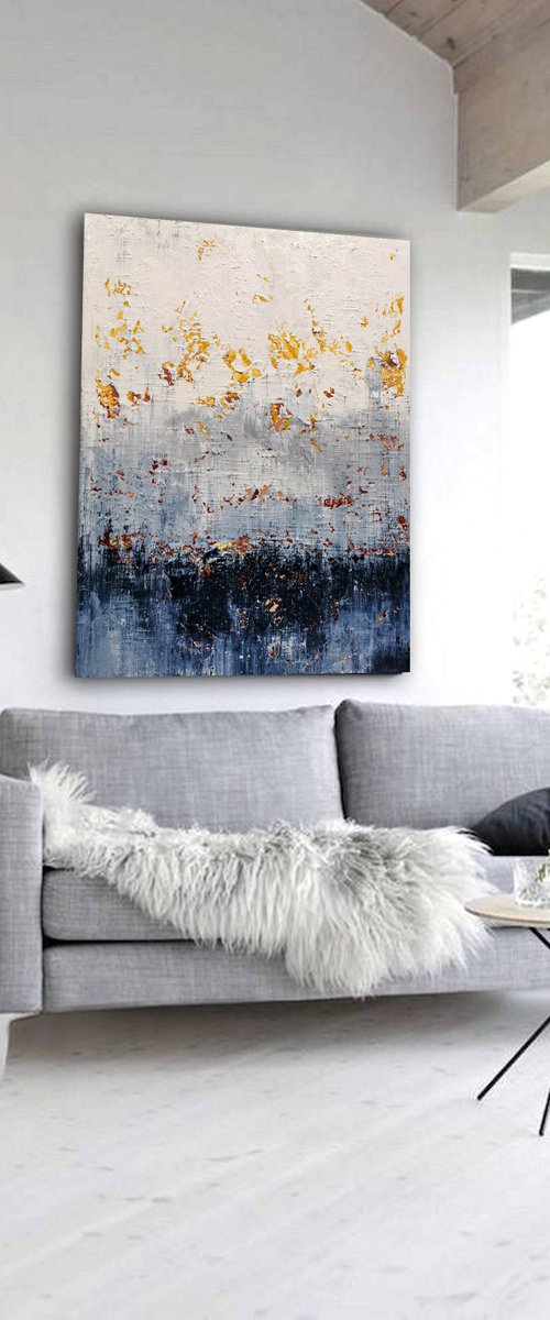 120x100cm. / Abstract painting / Abstract 2119 by Alex Senchenko