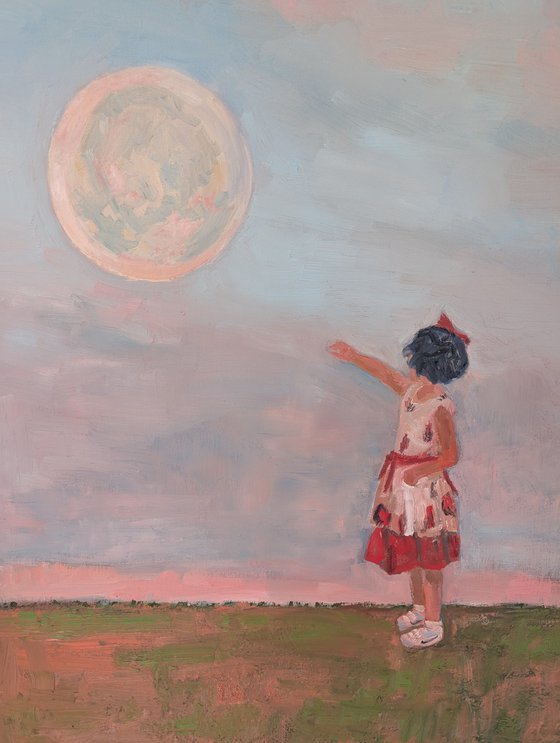 Touching the moon