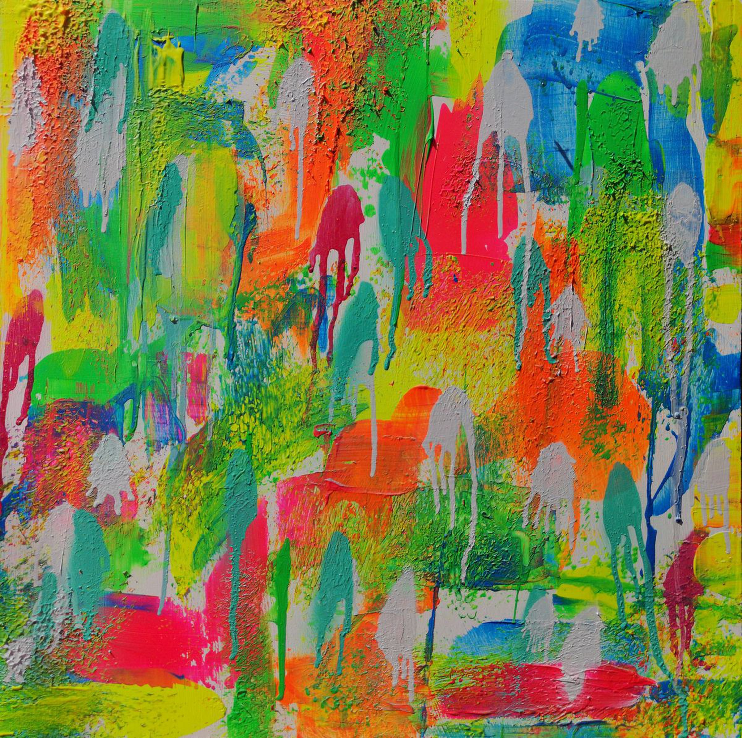 Jim Richards Neon Flourescent Abstract Expressio Artfinder