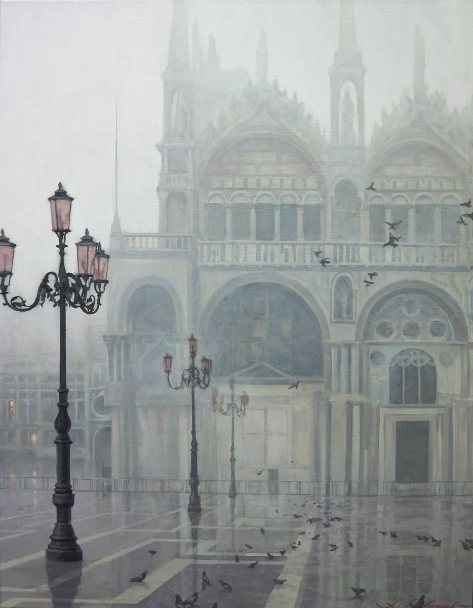 Photorealistic Oil Painting , Fog By Sergej Sologub, 28 X 35, Artwork For Sale On Artfinder
