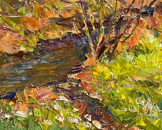 Amid hills and wooded slopes
