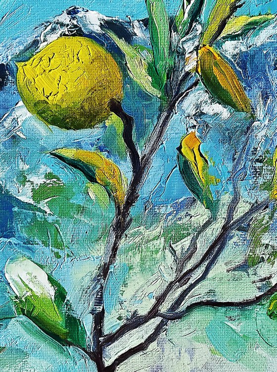 Snowy Lemon Tree