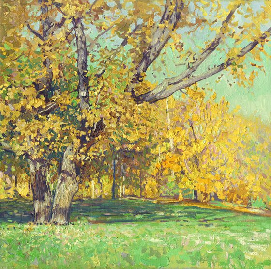 Oak tree in Tsaritsyno in October