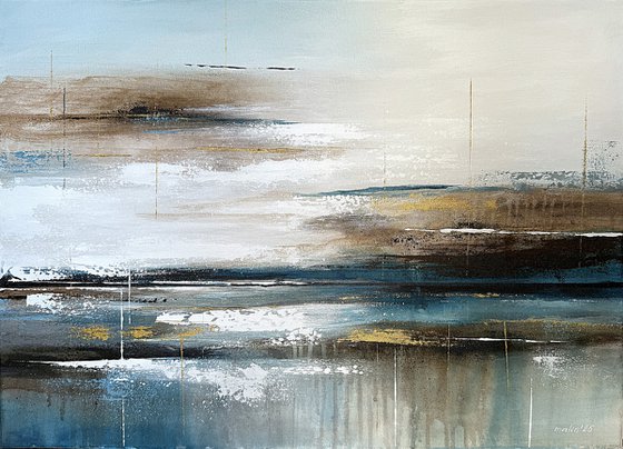 Azure Shores Diptych