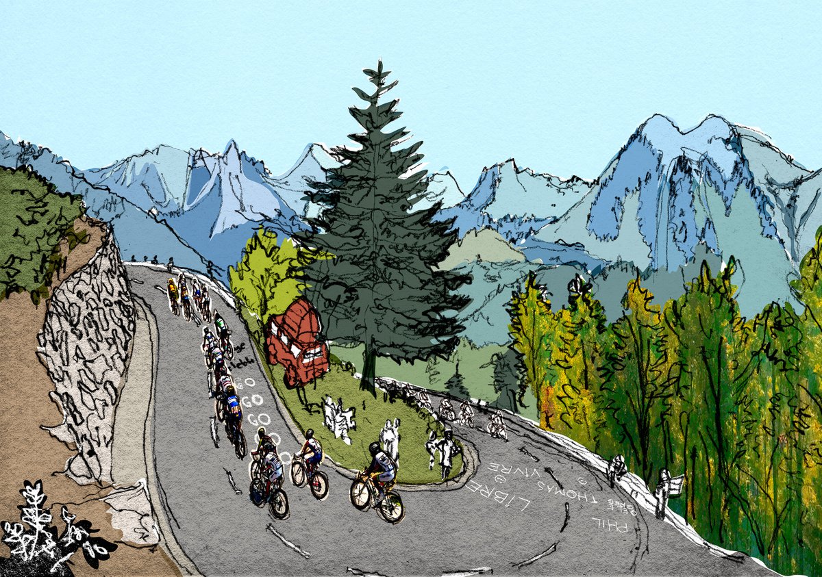 Tour de France, Col de la Croix Fry by Tom Stevens