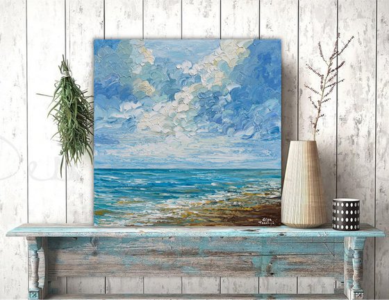 Ocean Clouds - Impressionism Seascape