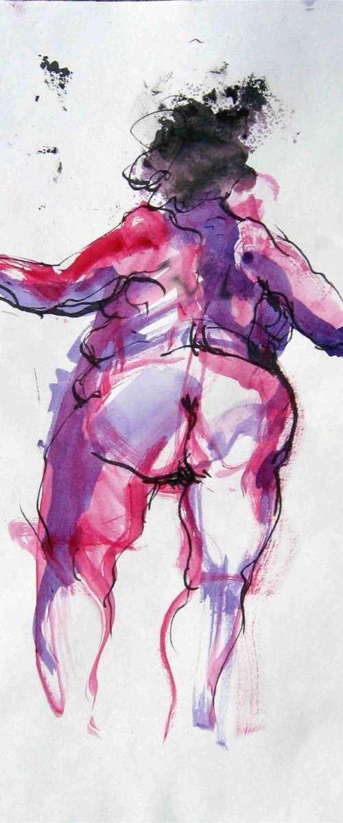 nude woman by Goran Žigolić Watercolors