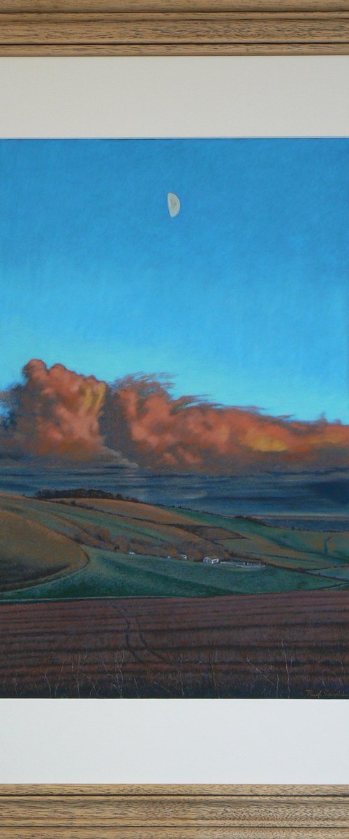 EVENING SUN MARLBOROUGH DOWNS by Paul Simpkins