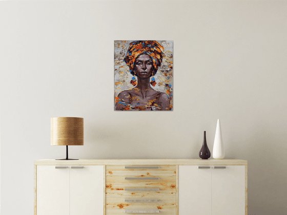 Commission for Nakia. 'African woman' - Framed