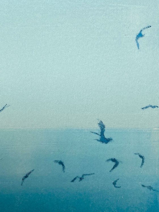 Morning Birds, Blue 5/10