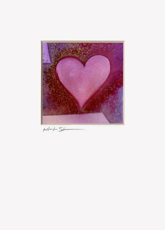 Heart Collection 2 - 3 Matted paintings by Kathy Morton Stanion