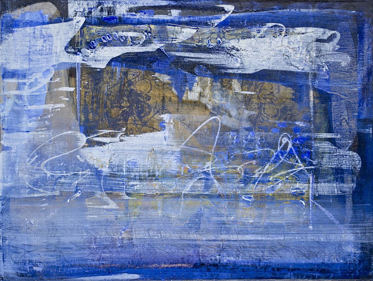Blue Flower By Florina Breazu, 35 X 28, Artwork For Sale On Artfinder