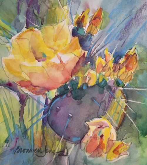 Cactus Blossom II by Bronwen Jones