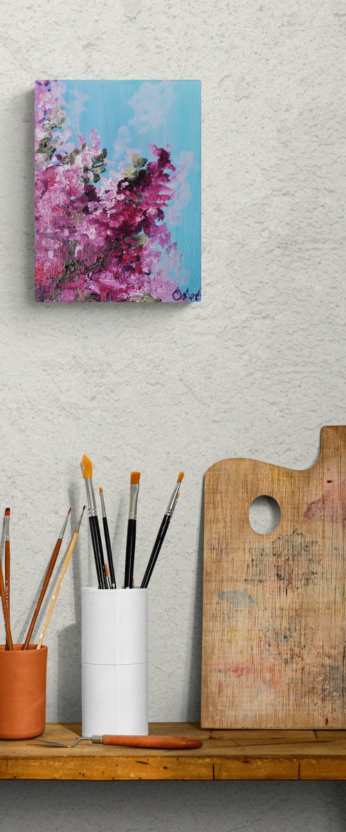Scarlet Bougainvillea by Oksana Siciliana