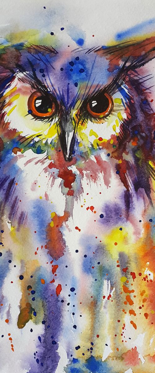 Expressive owl by Anastasia Kozorez