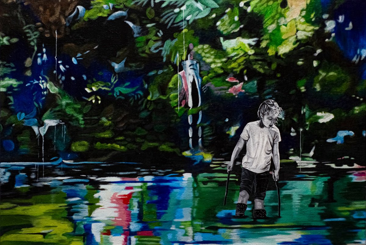 Start Young Stay Wise By Db Waterman, 47 X 31, Artwork For Sale On Artfinder