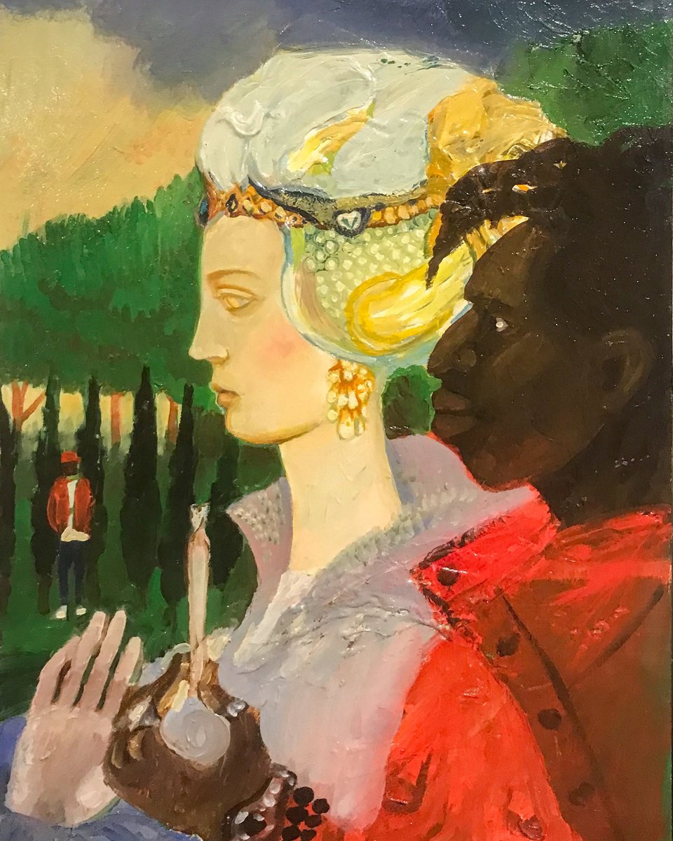 Impressionistic Portrait Oil Painting By Fosco Culto, 12 X 16, Fortezza Nuova, Original Artwork