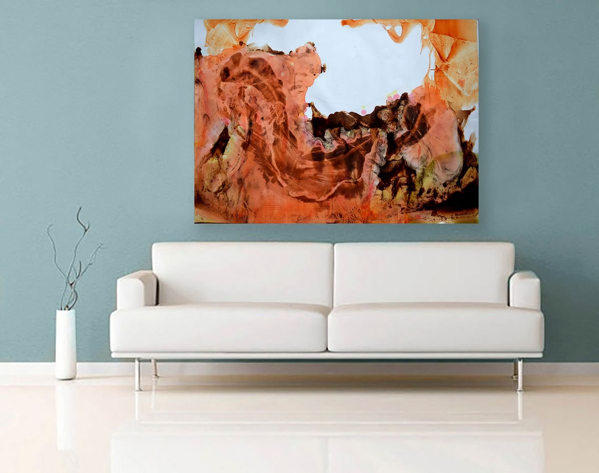 Grand Canyon FREE SHIPPING Dreamy Landscapes / Large Series of Abstracts 60 cm x 84 cm by Anna Sidi-Yacoub