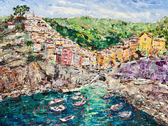 Riomaggiore Coast in Italy