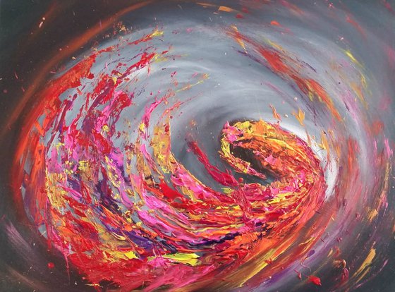 Abstract Colourful Vortex to the Soul
