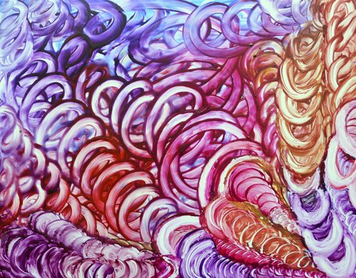 Eternal Links II Colorful abstract by Manjiri Kanvinde