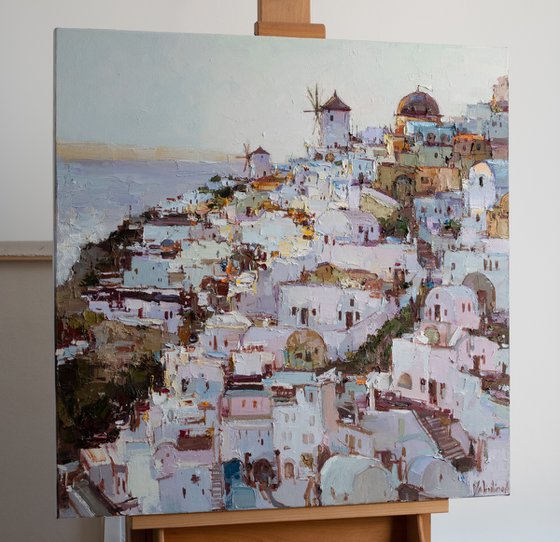 Santorini, Greece - Original landscape painting