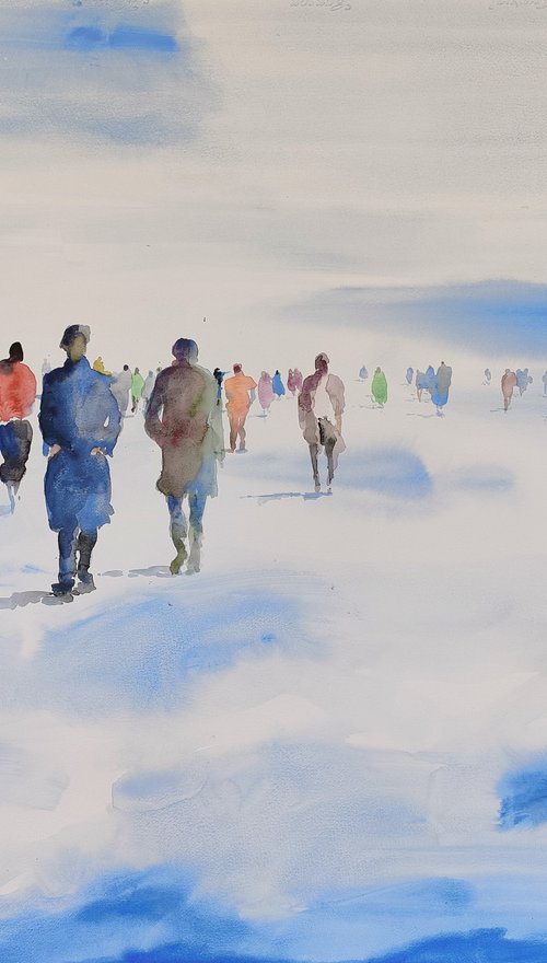 Walks through the sky -41 by Oscar Alvarez Pardo