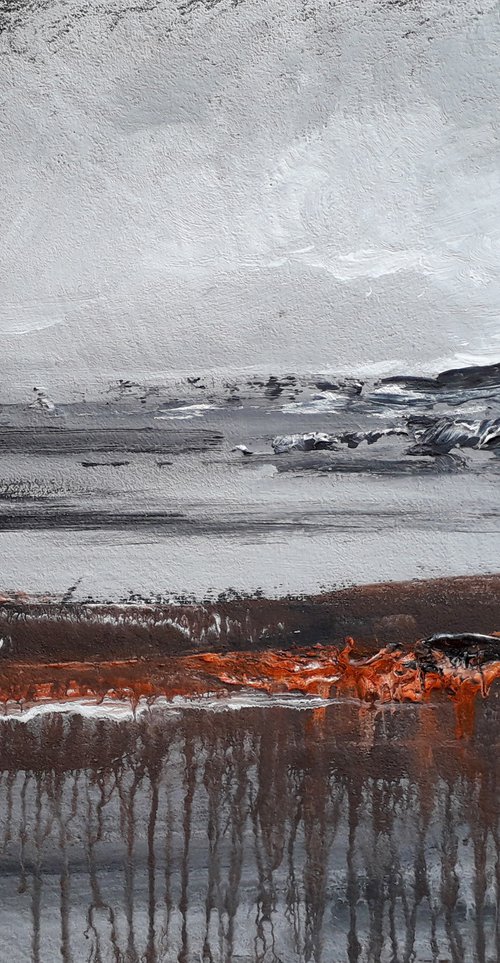 Abstract landscape. Texture painting. by Alexander Zhilyaev