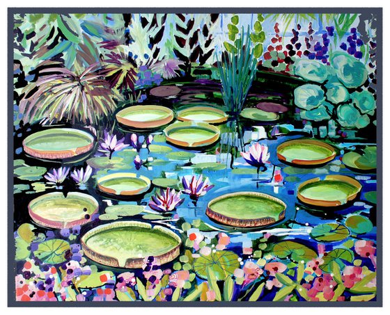 Giant Water Lilies, Kew