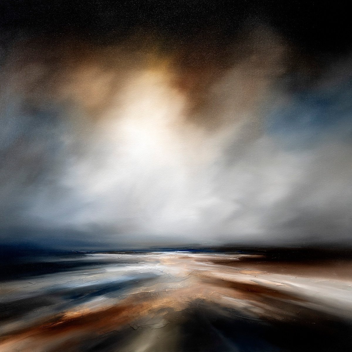 The Storms Approach By Paul Bennett, 37 X 37, Artwork For Sale On Artfinder